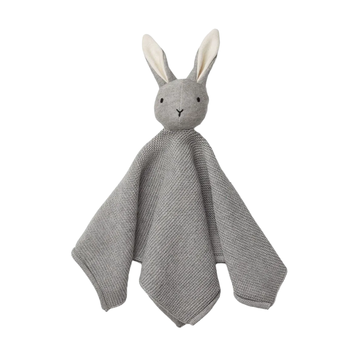 Liewood Milo Stickad Snuttefilt Rabbit Grey Melange