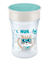 NUK Evolution Magic Mugg 230 ml Katt Vit