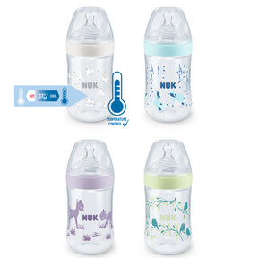 NUK Nature Sense Nappflaska 260 ml Mixade Färger