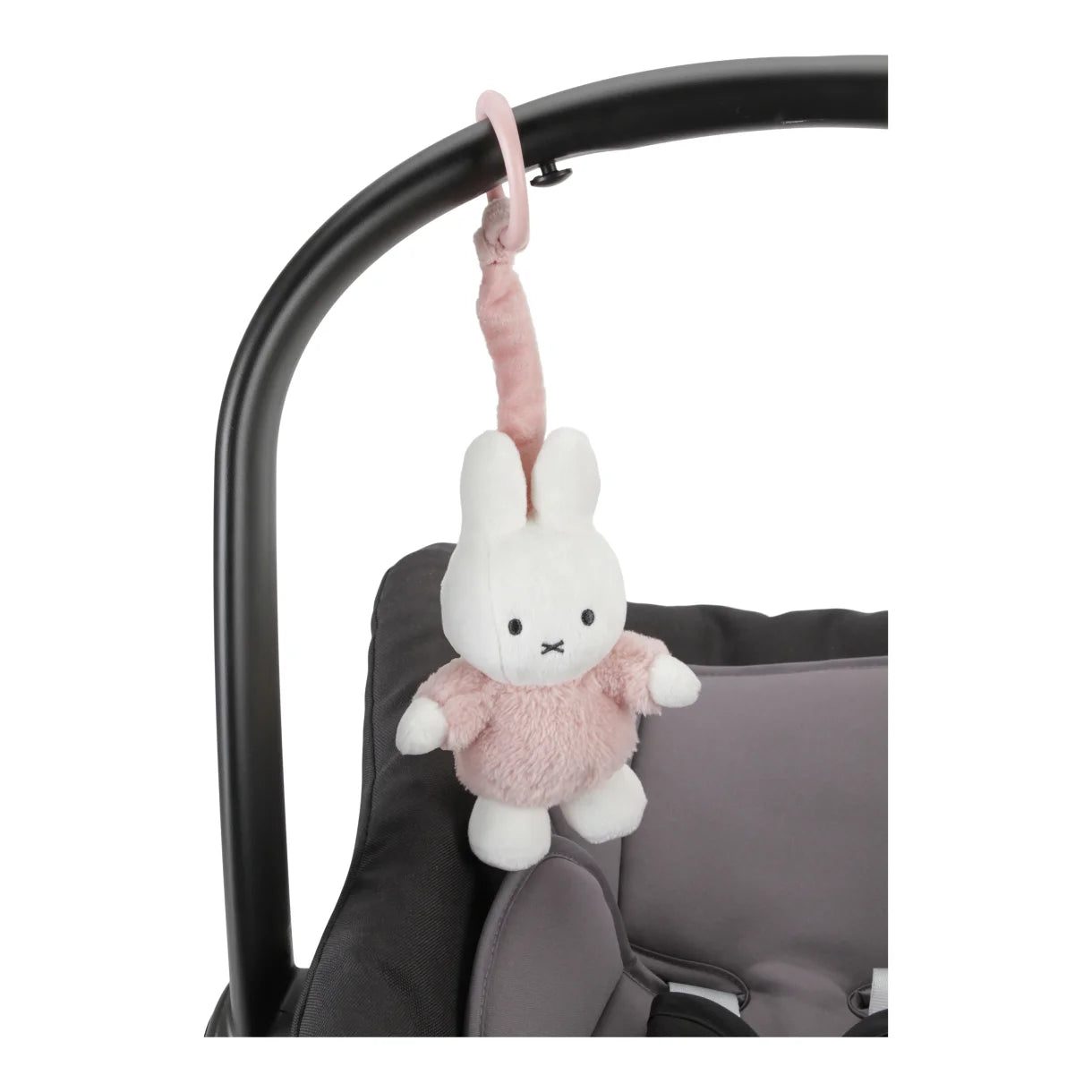 Miffy Barnvagnshänge Pull and Shake Fluffy Pink