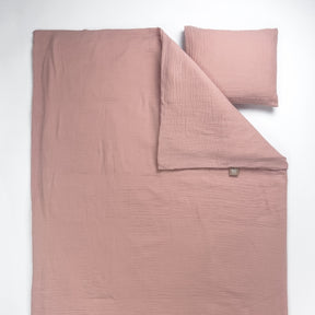 NG Baby Påslakan Muslin Spjälsäng 130x100 cm Dusty Rose