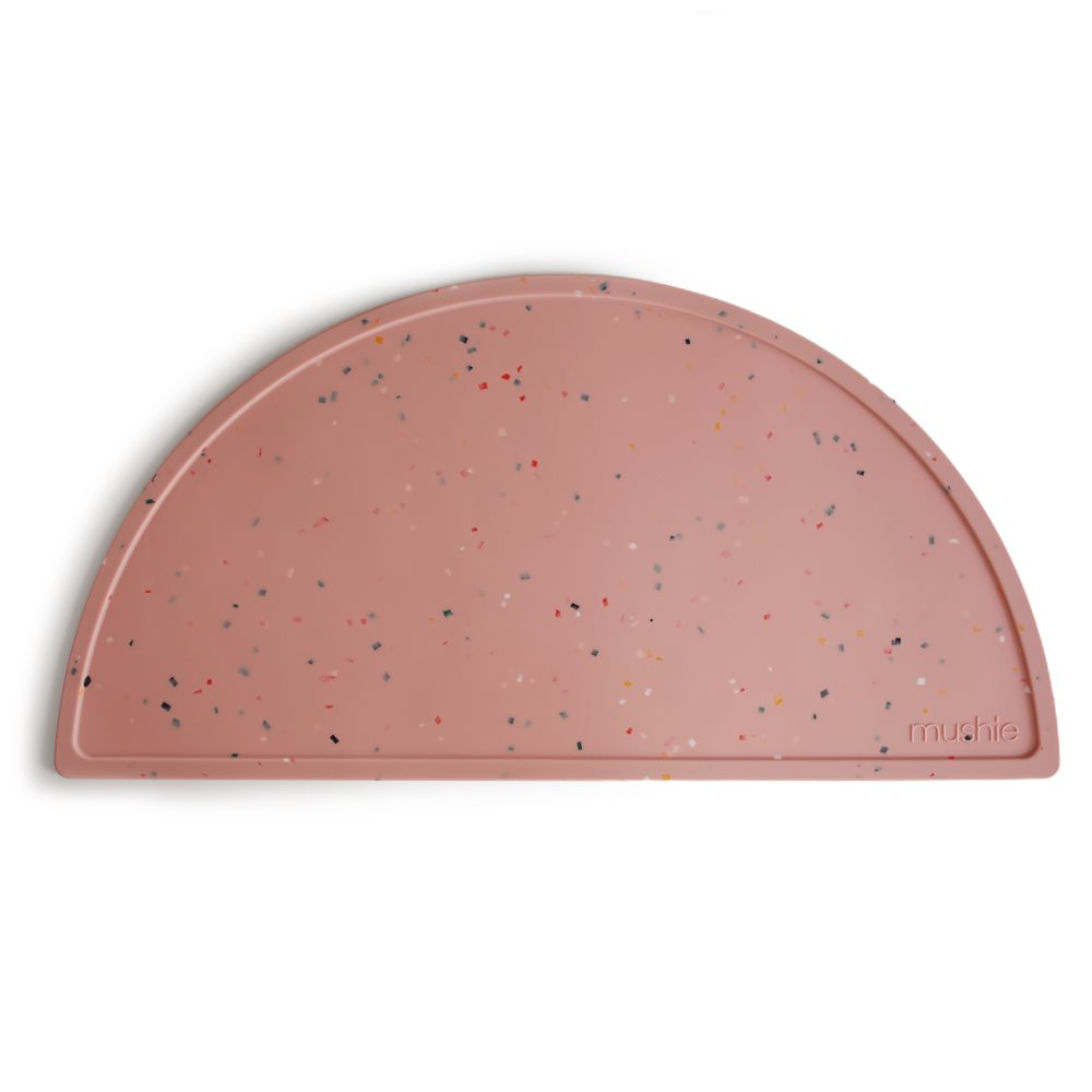 Mushie Underlägg Silikon Powder Pink Confetti