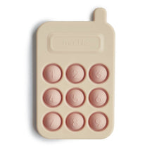 Mushie Tryckleksak Bitleksak Telefon Blush