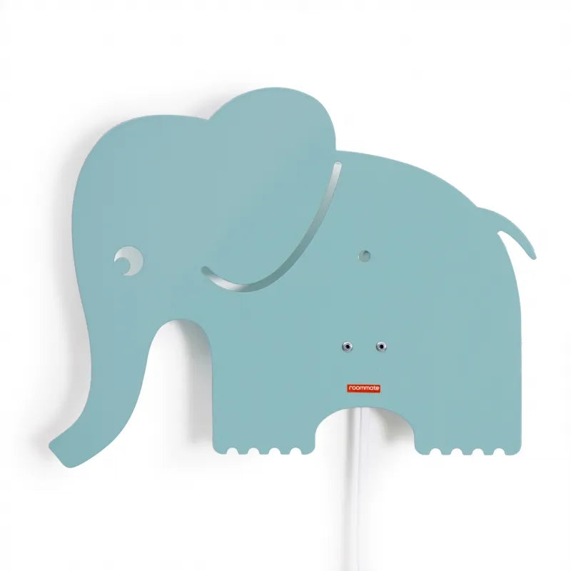 Roommate Vägglampa Elefant Blå