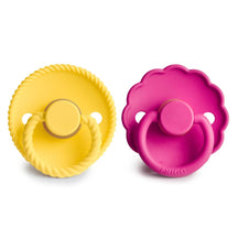 Frigg Limited Summer Collection Napp Latex 2-Pack Sunflower/Fuchsia 6-18 Mån