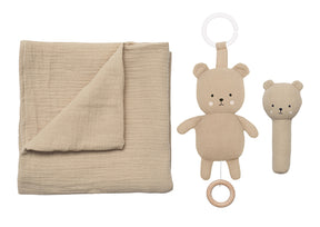 Jabadabado Presentkit Bunny Filt Skallra Beige