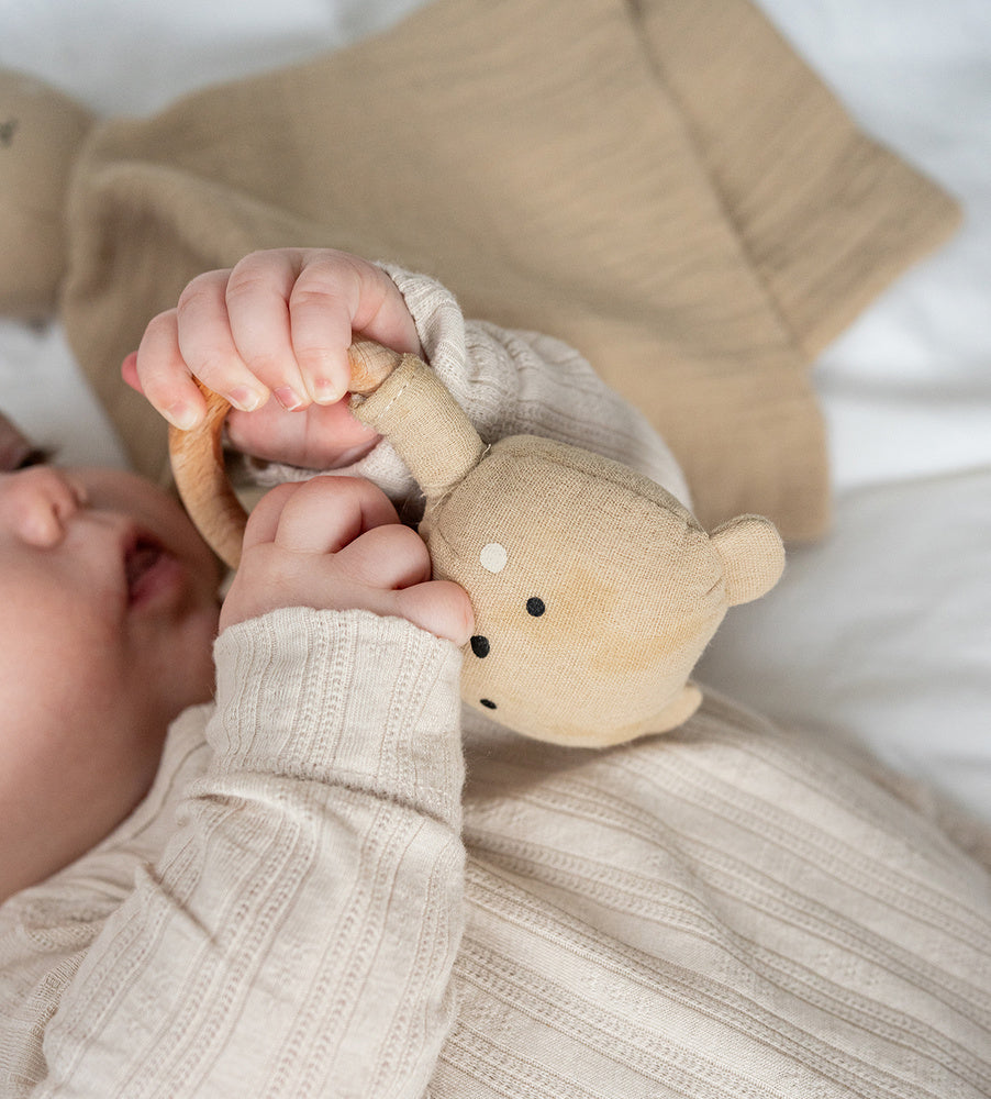 Jabadabado Presentkit Teddy Filt Snutte Beige