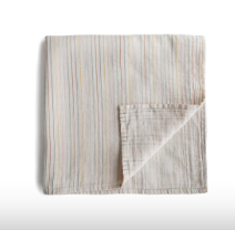 Mushie Tunn Babyfilt Swaddle Retro Stripes