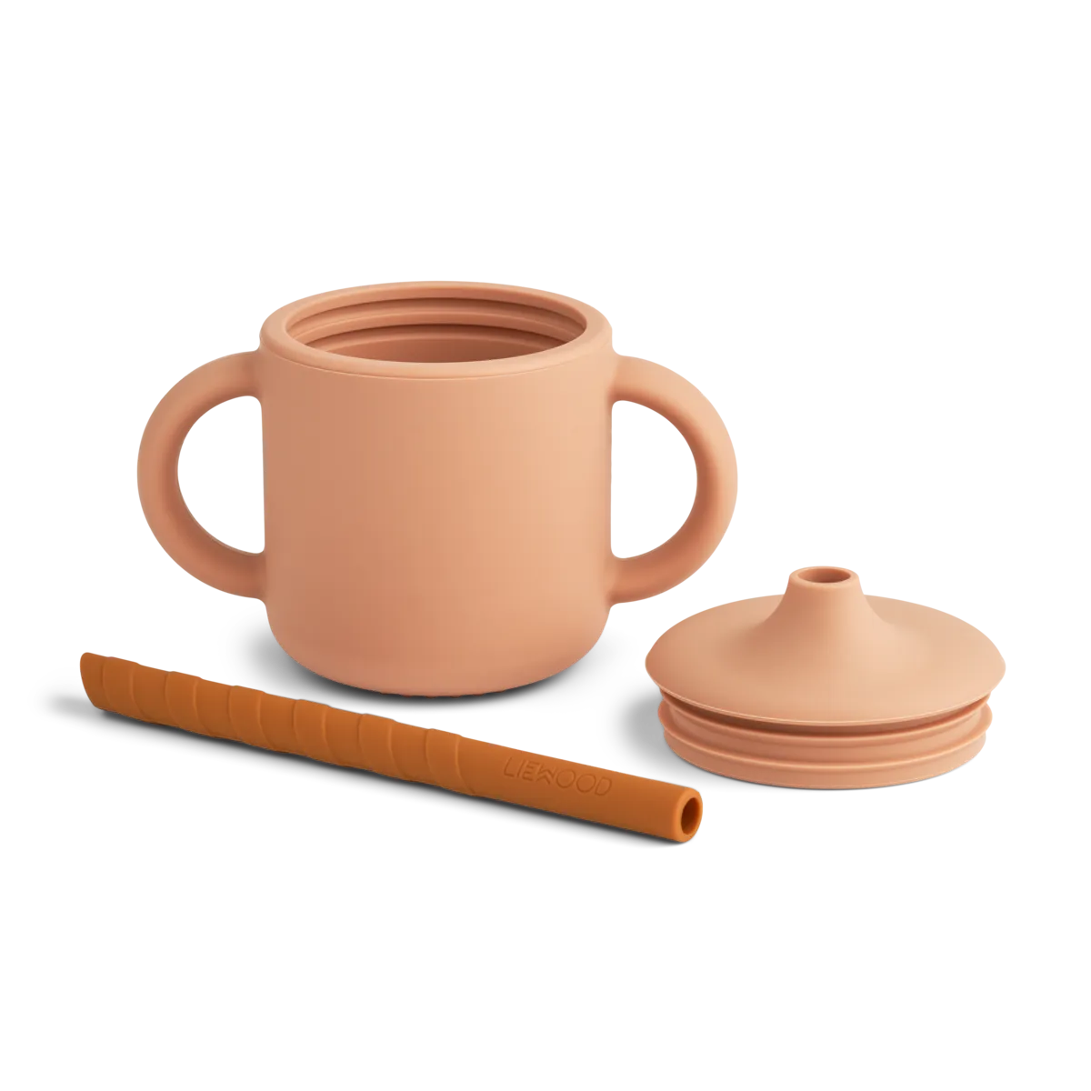 Liewood Cameron Sippy Cup Med Sugrör Mustard/Tuscany Rose Mix