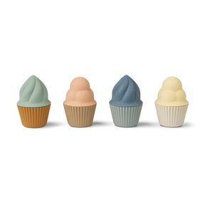 Liewood Kate Cupcakes Leksaksmat 4-pack Multi mix