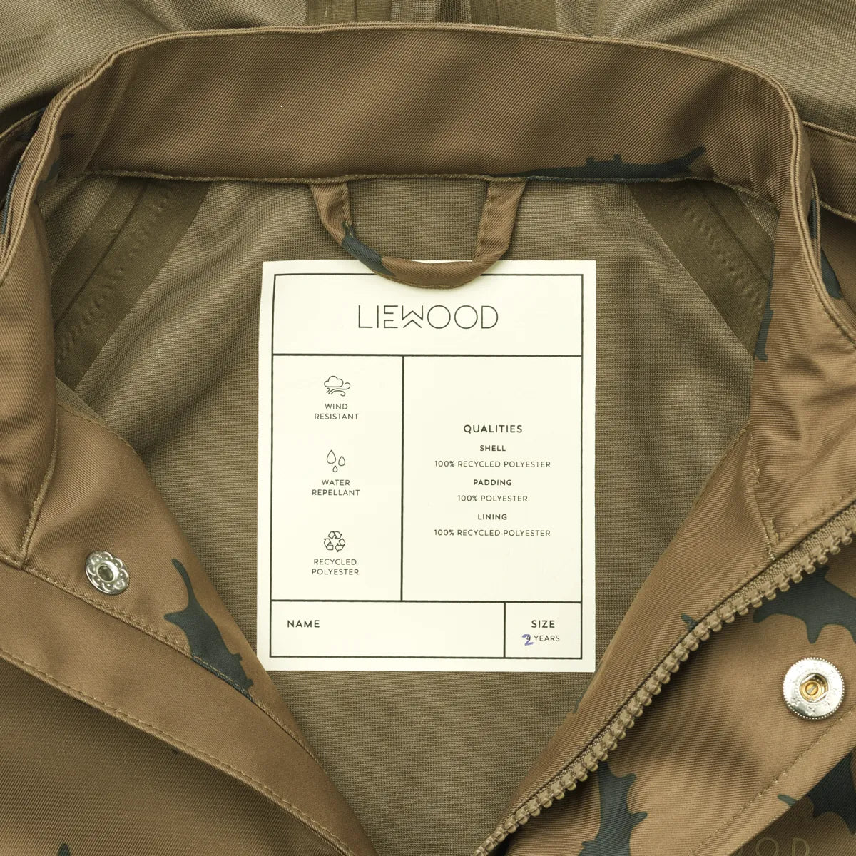 Liewood Dakota Regnjacka Bats/Khaki