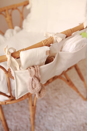 Babyly Baby Crib Organizer Sammet Cream