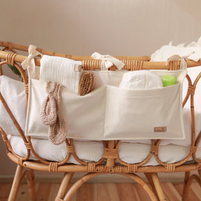 Babyly Baby Crib Organizer Sammet Cream