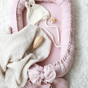 Babyly Babynest Linne Rosett Gammelrosa