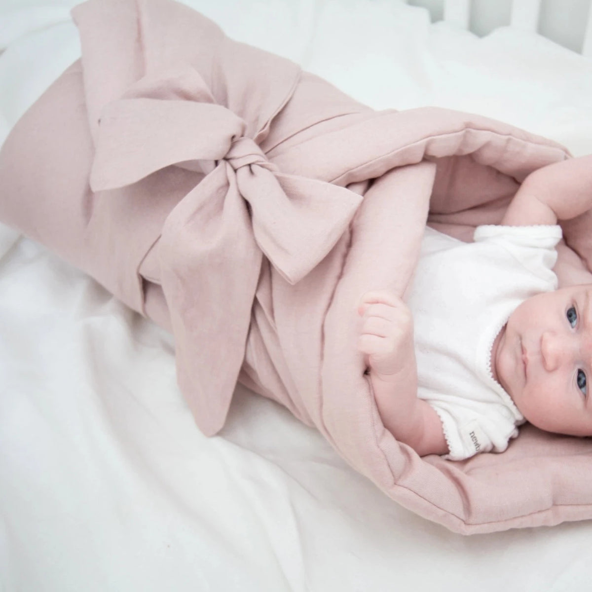 Babyly Sovpåse/ Wrap 100% Linne Rosa