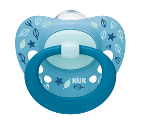 NUK Signature Napp 2-Pack Silikon Blå 6-18m