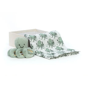 Jellycat Mjukisdjur Odyssey Bläckfisk Presentbox
