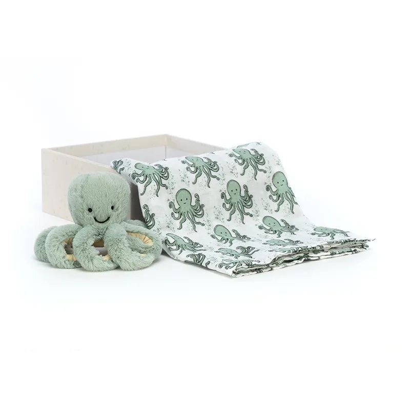 Jellycat Mjukisdjur Odyssey Bläckfisk Presentbox