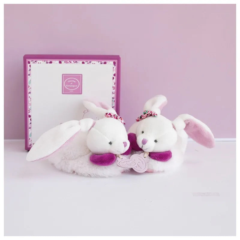 Doudou Et Compagnie Lapin Tofflor Med Skallra