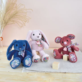 Doudou Et Compagnie Gosedjur Kanin Blue 25 cm