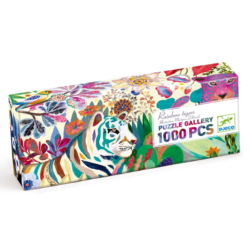 Djeco Galleripussel Rainbow Tigers (1000 Bitar)