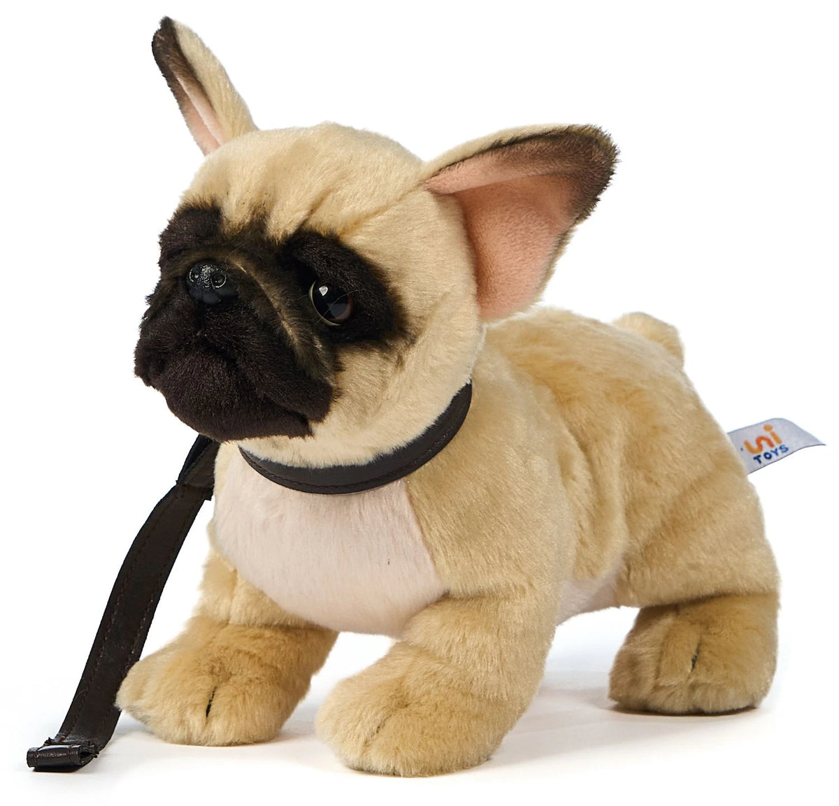 Uni Toys Bulldog med Koppel