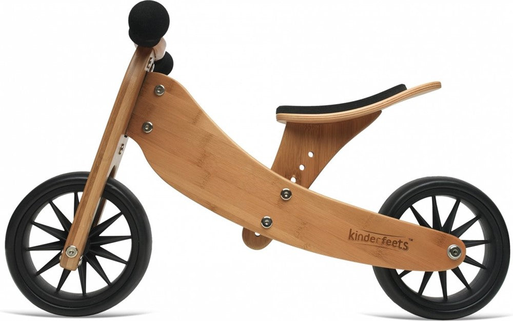 Kinderfeets 2-in-1 Balanscykel Natural Bambu