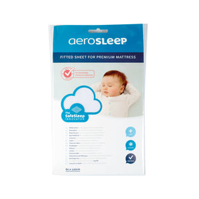 Aerosleep 60x120 Dra-på-lakan Premium Vit