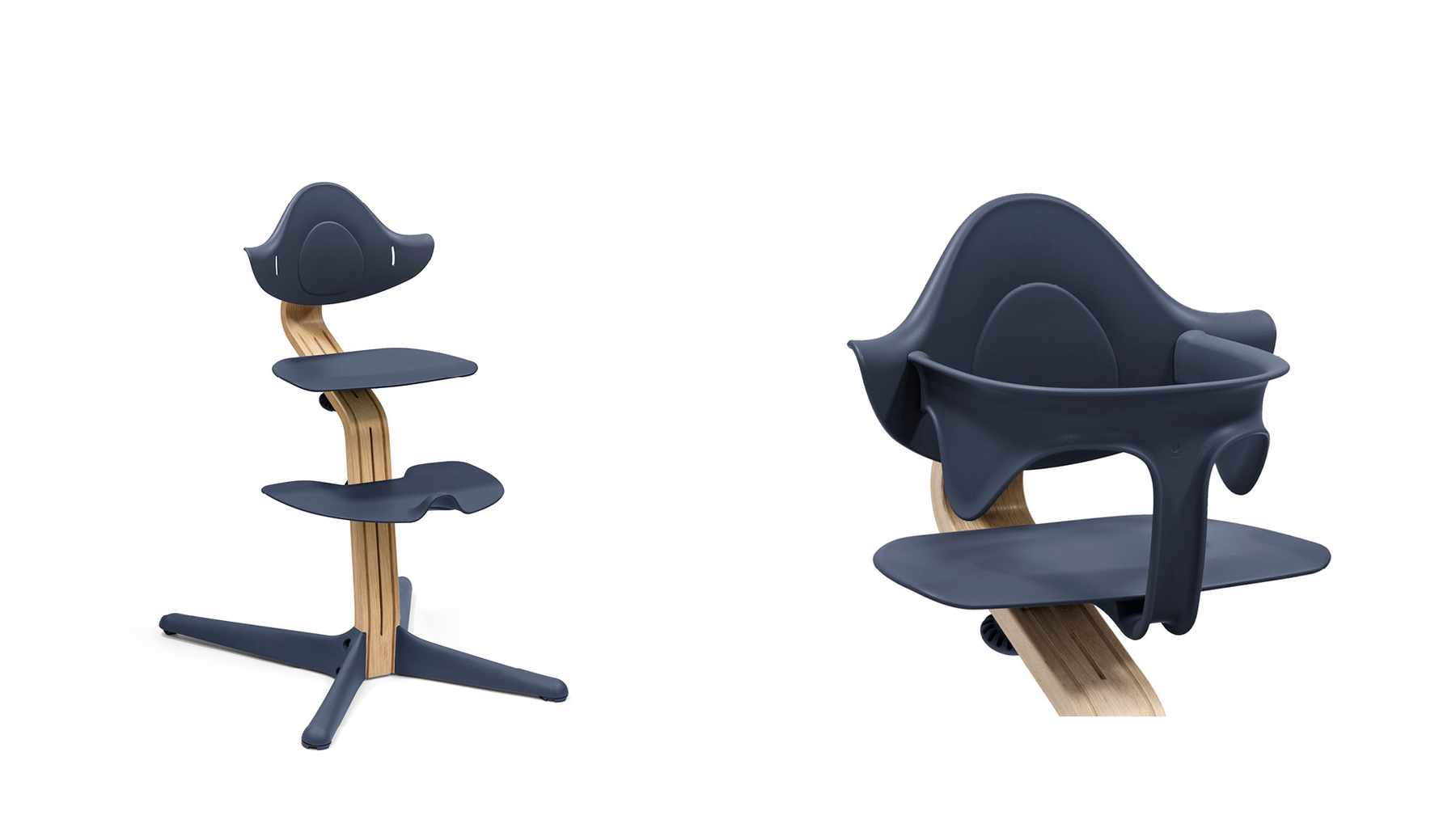 Stokke Nomi Matstol Black Inkl. Babyset Oak Navy