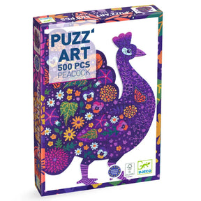 Djeco Konstpussel Puzz'Art Peacock, 500 pcs FSC 8+