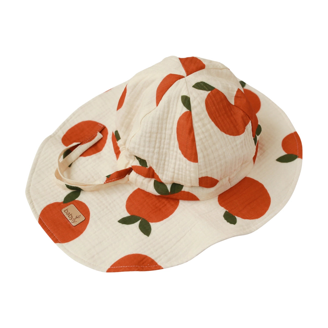 Babyly Solhatt Muslin Scandi Orange