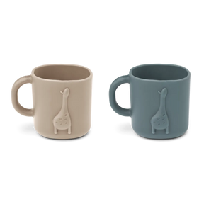 Liewood Chaves Mugg 2-Pack Dark Sandy Whale Blue