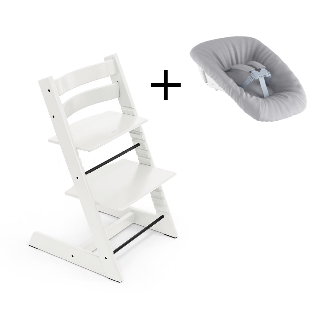 Stokke Tripp Trapp Stol & Newborn Set Grå/White