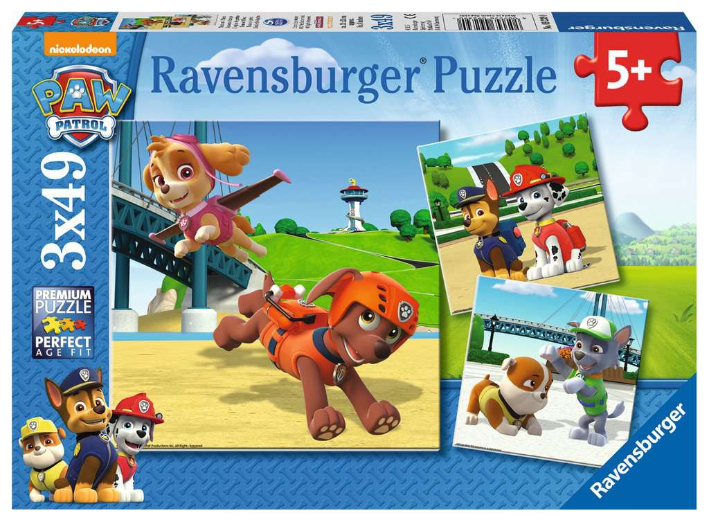 Ravensburger Pussel Paw Patrol 3x49p