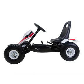 Pedal Bil Go Kart Air Wheels Vit