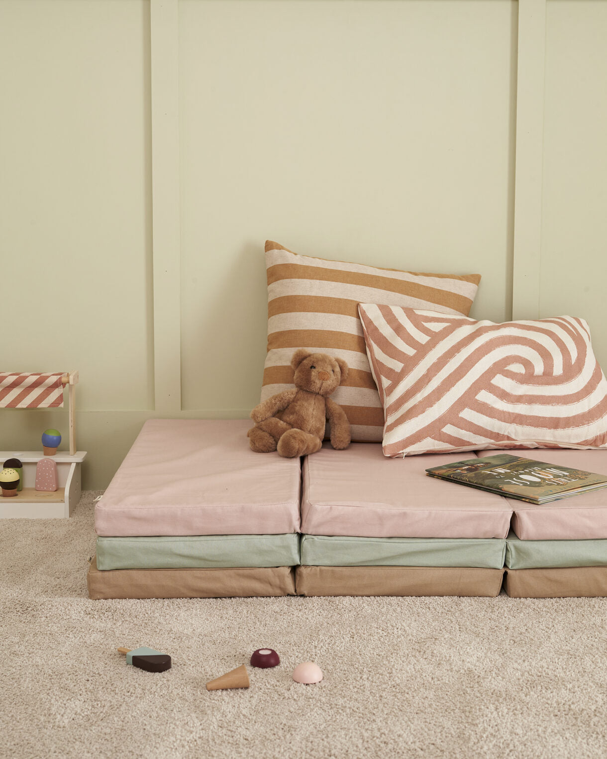 Kids Concept Lekmatta vikbar Beige