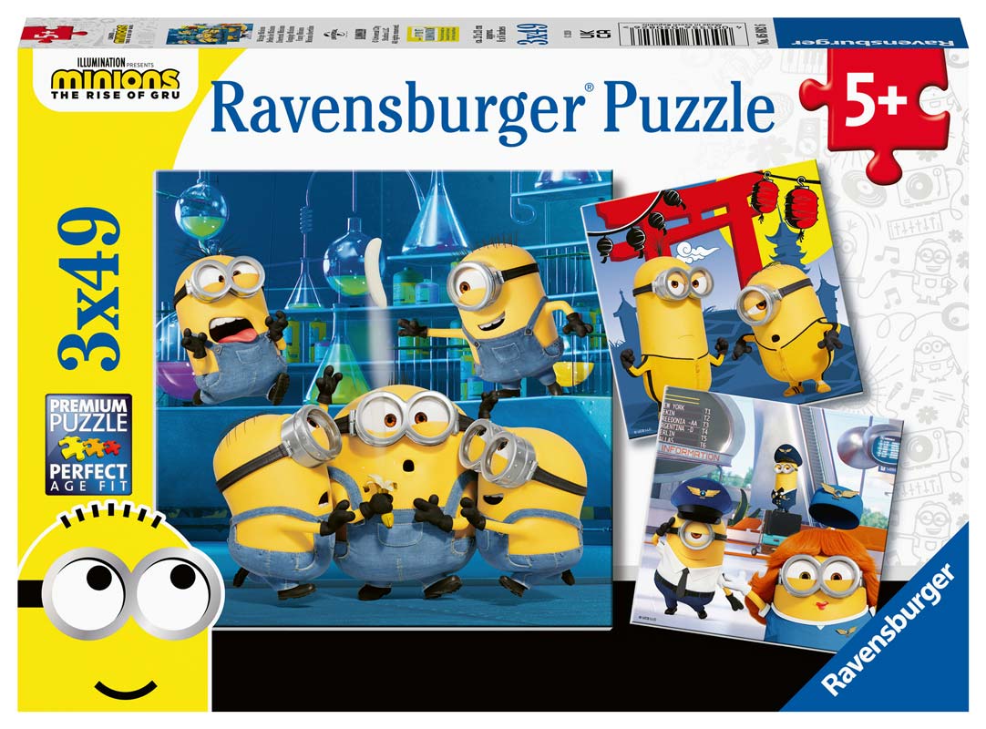 Ravensburger Pussel Funny Minions 2 3x49p