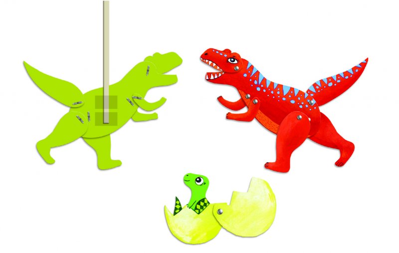 Djeco Small Puppets Dinos