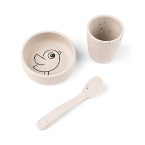 Done By Deer Silikon First Meal Set Birdee Sand Serveringsset