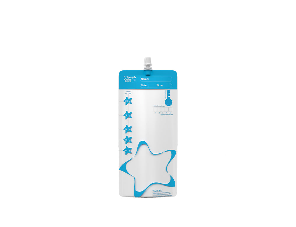 Cherub Baby Mjölkpåse Återanvändningsbar ThermoSensor (10 st) 180ml