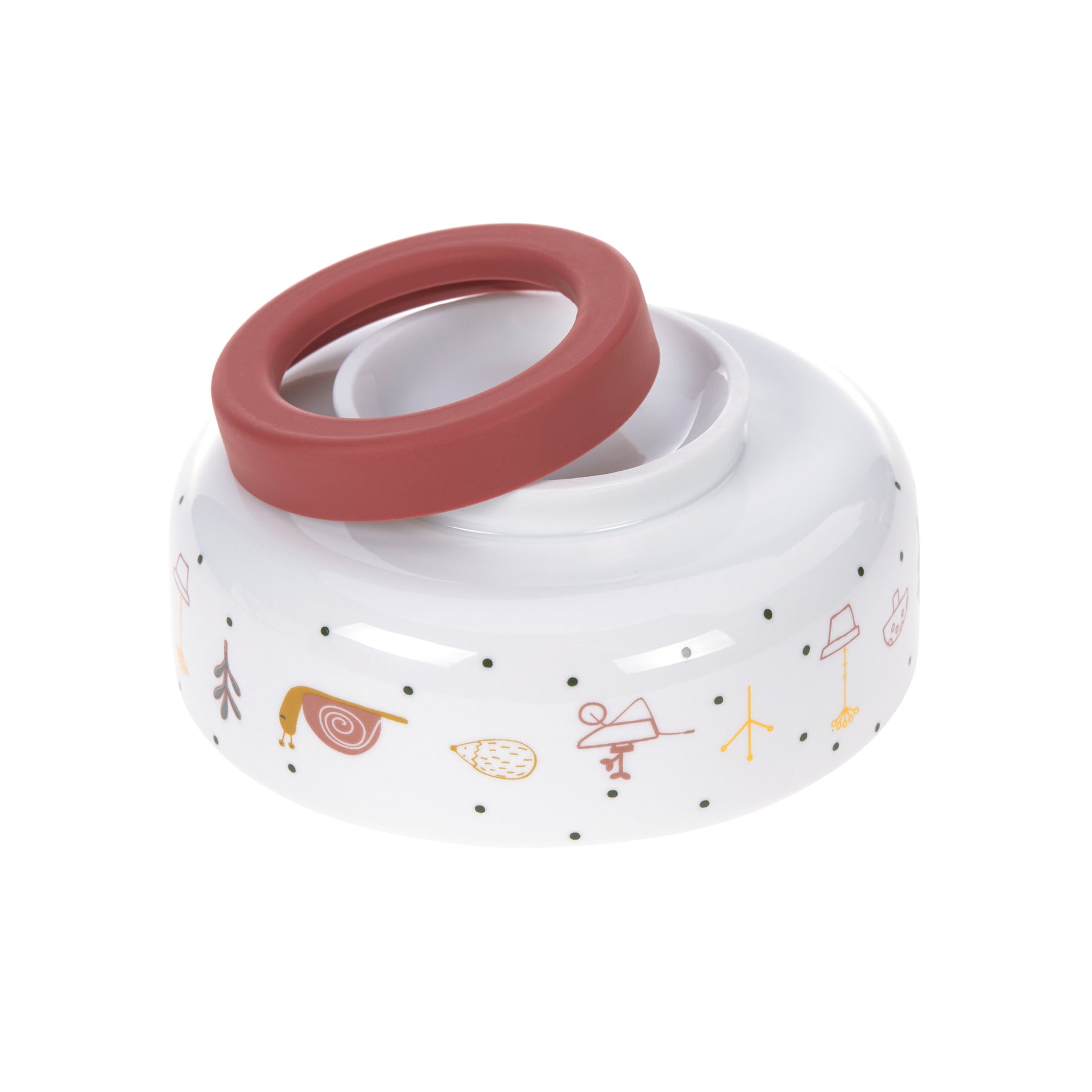 Lässig Bowl Porcelain/Silicone Garden Explorer Snail