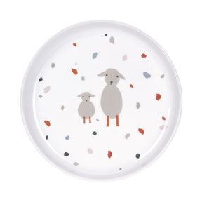 Lässig Tallrik Porcelain/Silicone Tiny Farmer Sheep/Goose