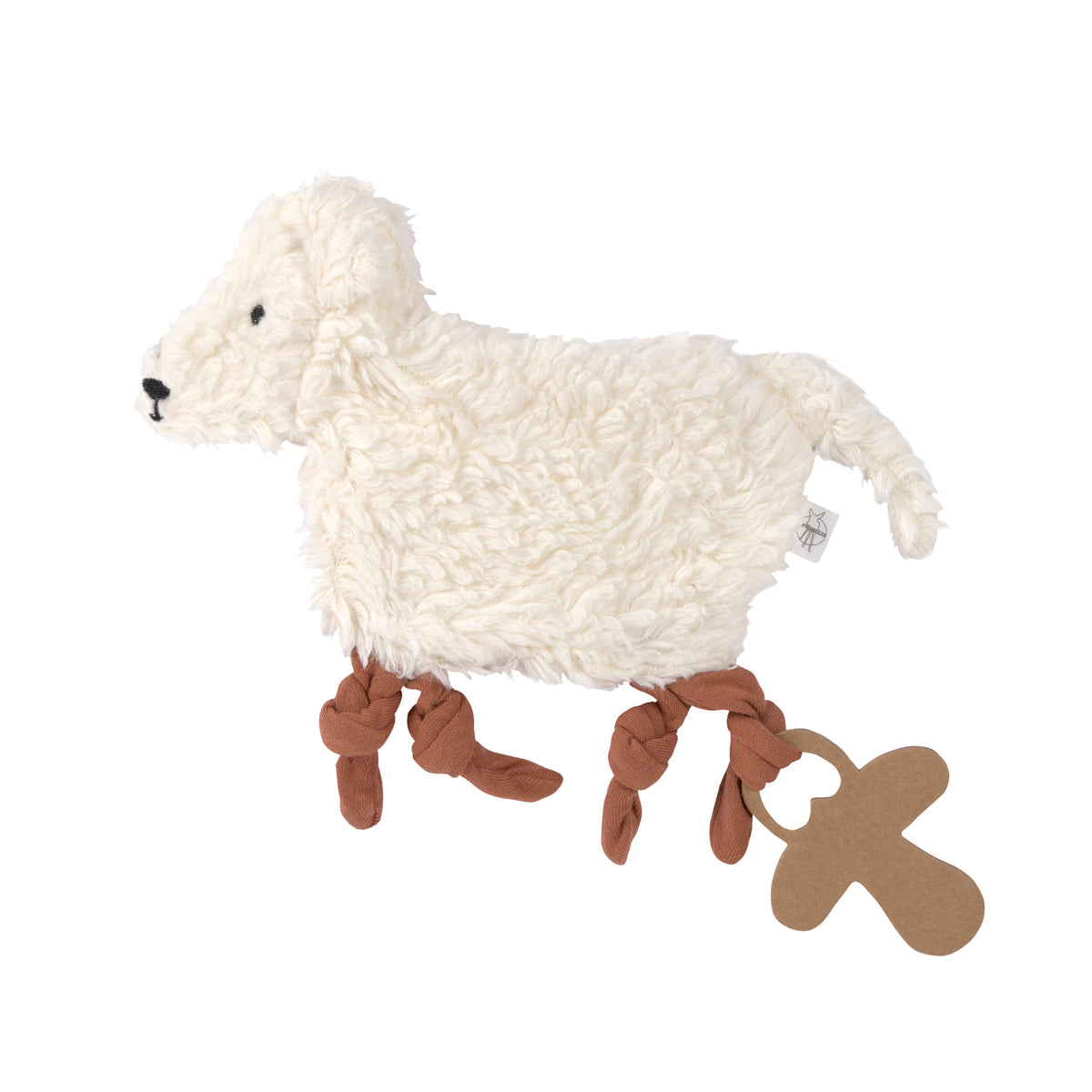 Lässig Snuttefilt Napphållare Knitted GOTS Tiny Farmer Sheep
