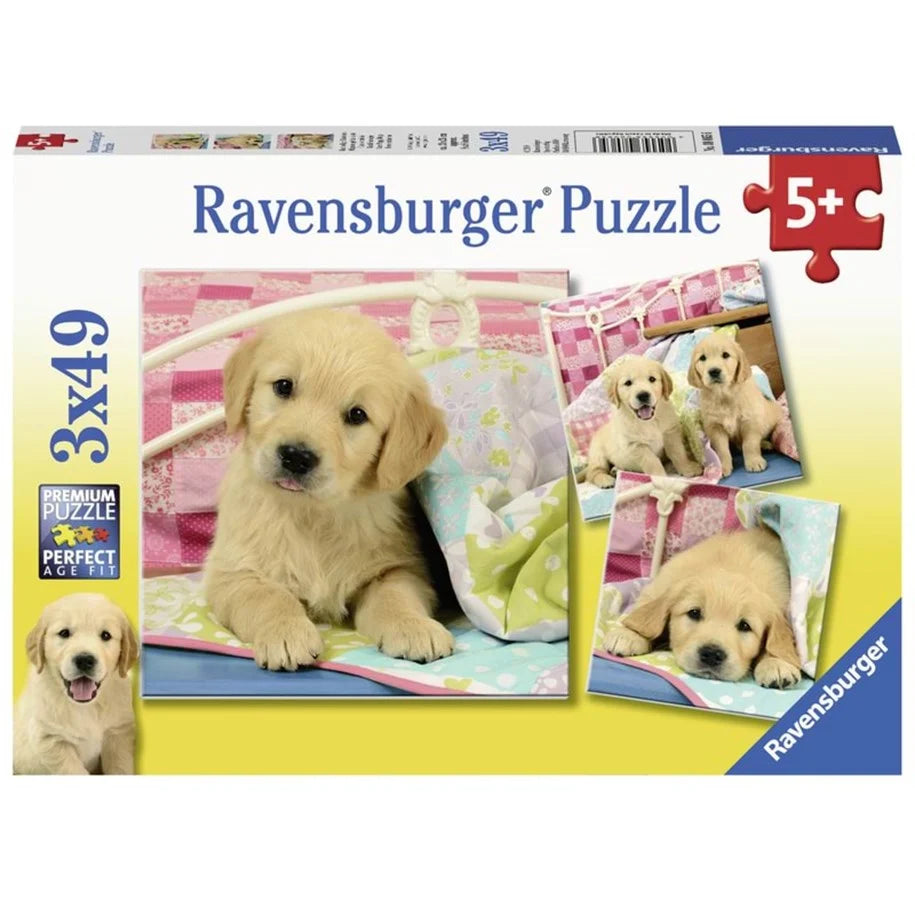 Ravensburger Pussel Cute Puppy Dogs 3x49p