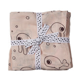 Done By Deer Burp cloth 2-pack Sea friends Powder