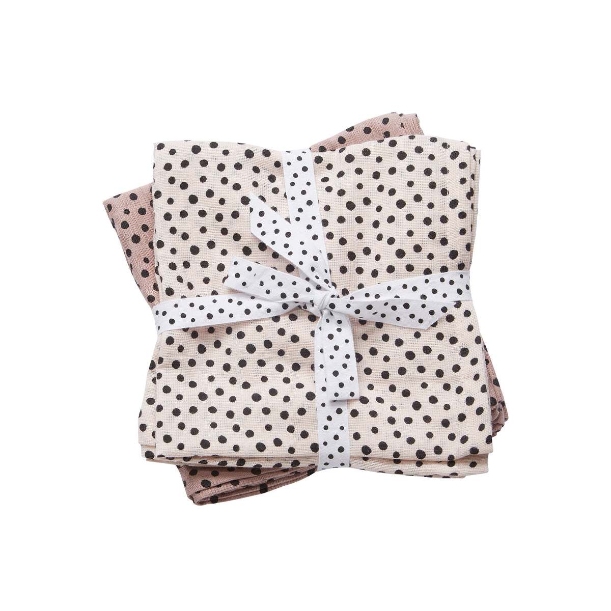 Done By Deer Burp cloth 2-pack Happy dots Powder