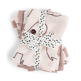 Done By Deer Cloth wipes 5-pack GOTS Deer friends Powder