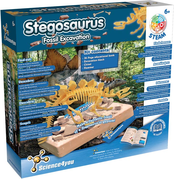 Science4you - Stegosaurus fossil utgrävning Experiment