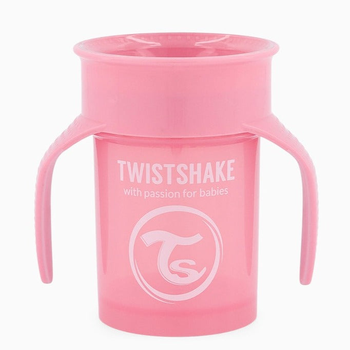 Twistshake 360-träningsmugg 230ml Pastel Rosa