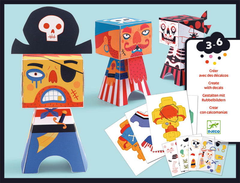 Djeco Small Gift Pirates Transfers